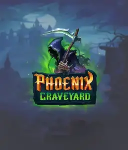 ELK Studios' Phoenix Graveyard game screen, showcasing the mystical graveyard and the legendary phoenix rising from the ashes. This image captures the slot's dynamic reel expansion mechanism, alongside its stunning symbols and supernatural theme. The design reflects the game's legend of the phoenix's revival, attractive for those drawn to the supernatural.