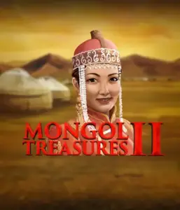 Discover the captivating culture of Mongolia with the Mongol Treasures 2 game by Endorphina, featuring a beautiful Mongolian woman adorned in traditional attire against a pastoral Mongolian steppe backdrop. This graphic evokes the beauty of Mongolian history, delivering a distinctive cultural journey. 